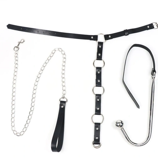 EverydayUse 5853 Kinky with Collar Anal Hook Leash and 0108